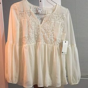 White lace blouse
